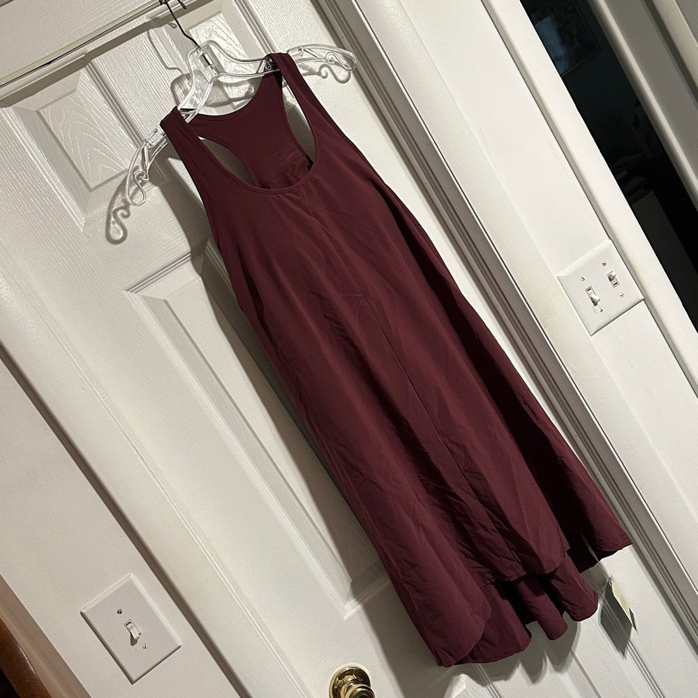 HALARA Burgundy Racerback Mini Dress